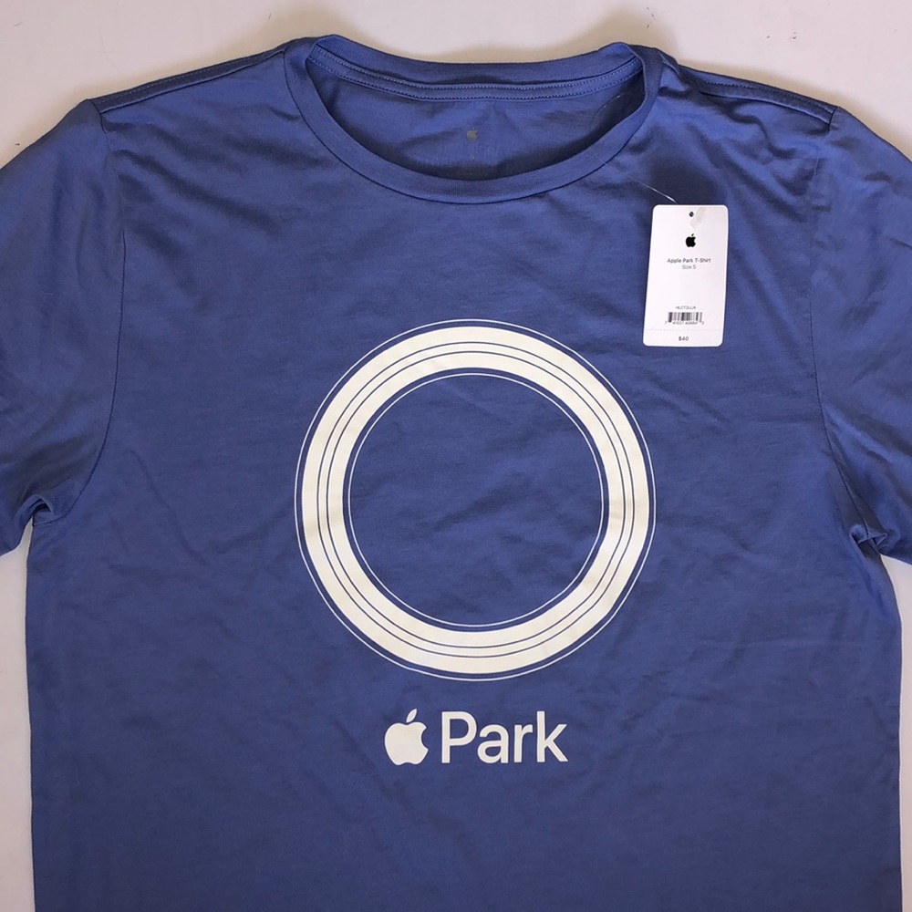 An exclusive apple park shirt size small